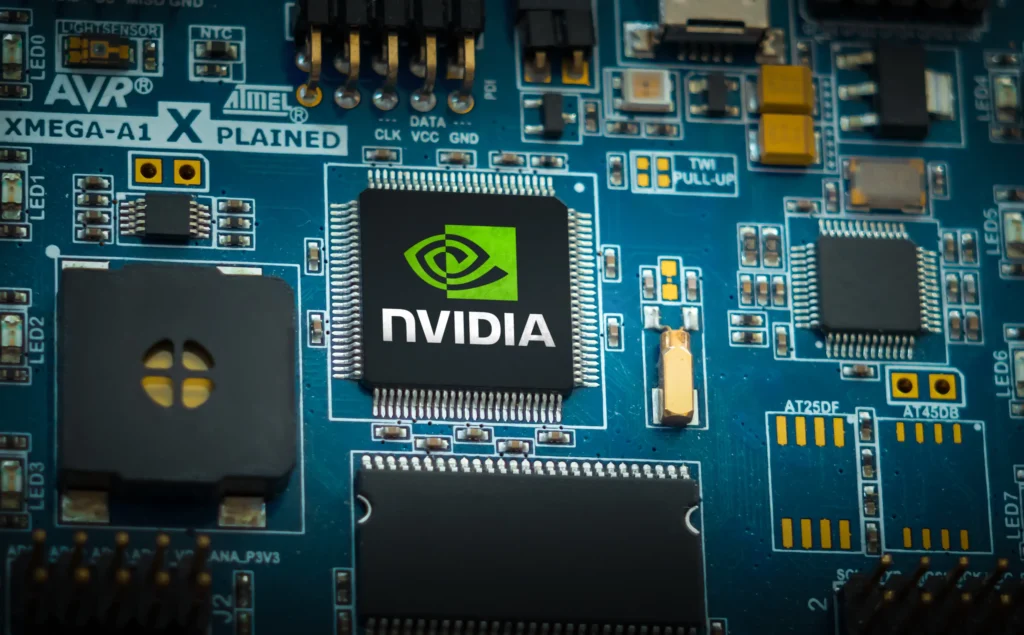 US Eases Nvidia AI Accelerators for China Nvidia-branded chip on a circuit board